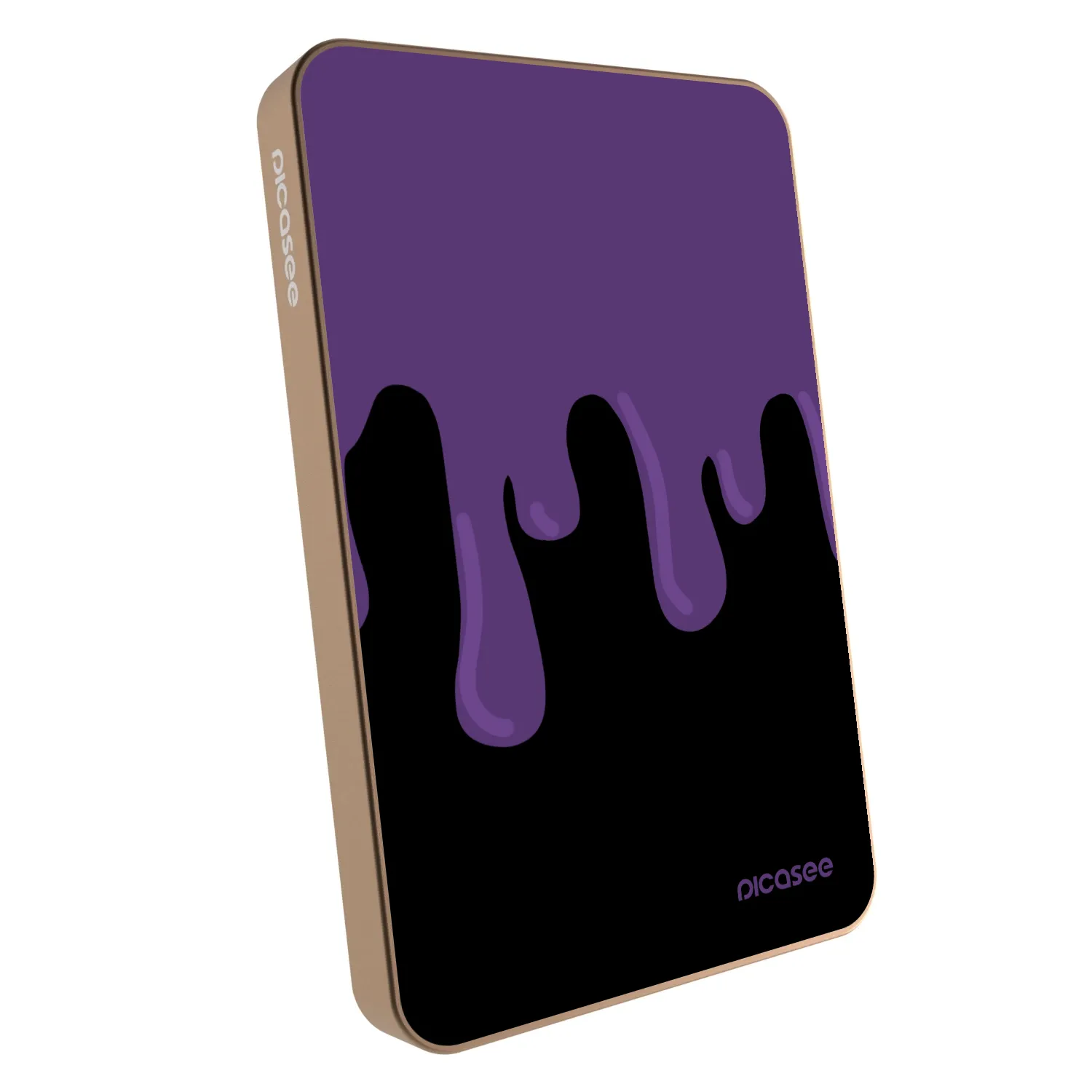 Picasee Powerbank MagSafe 5 000 mAh Aranysárga - Purple spooky