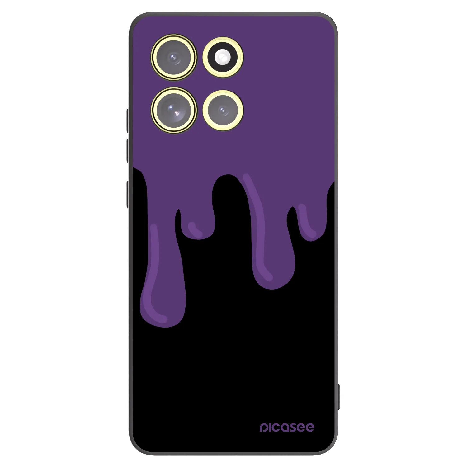 Picasee fekete szilikon tok az alábbi mobiltelefonokra Motorola Moto G86 5G - Purple spooky