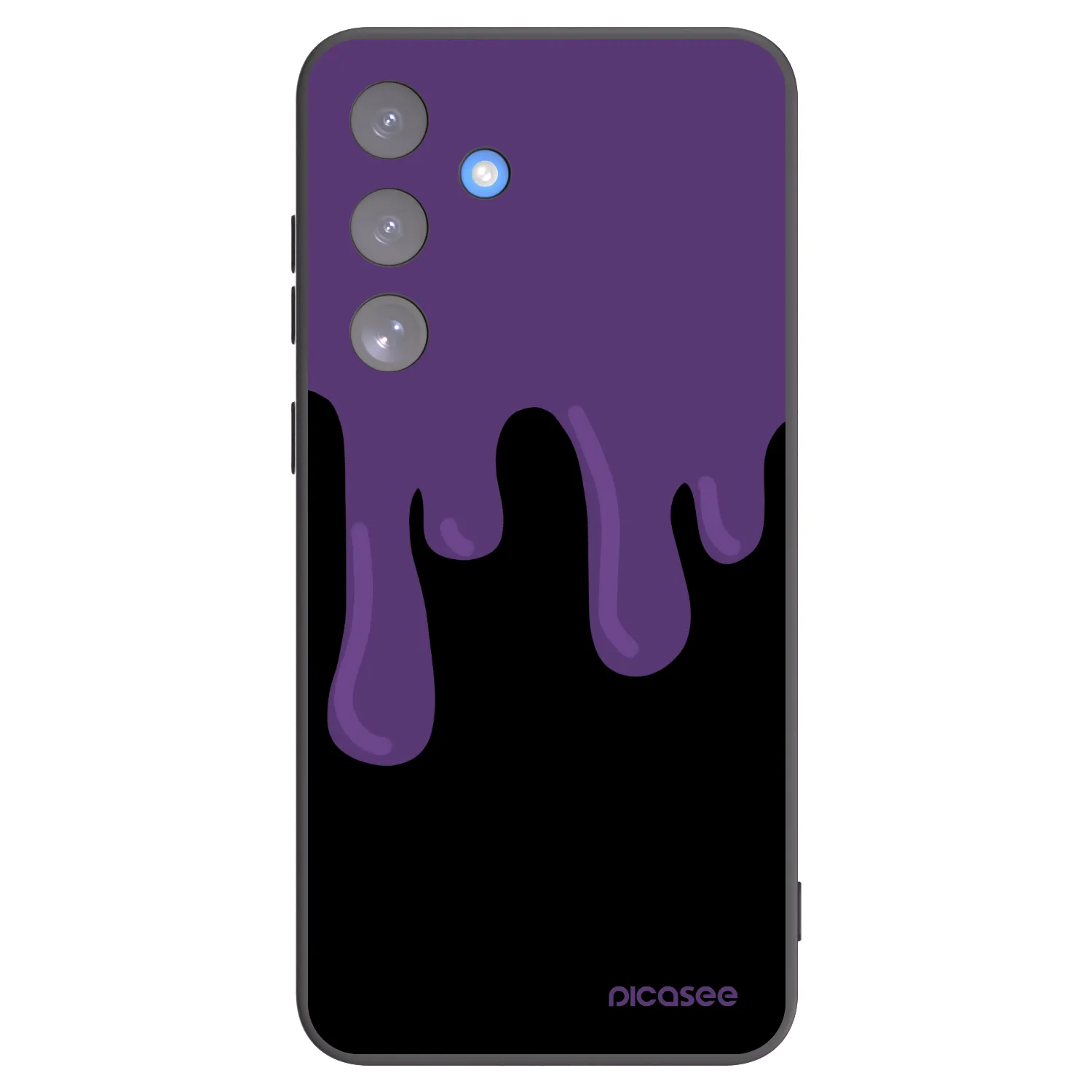 Picasee fekete szilikon tok az alábbi mobiltelefonokra Samsung Galaxy S25 FE 5G - Purple spooky