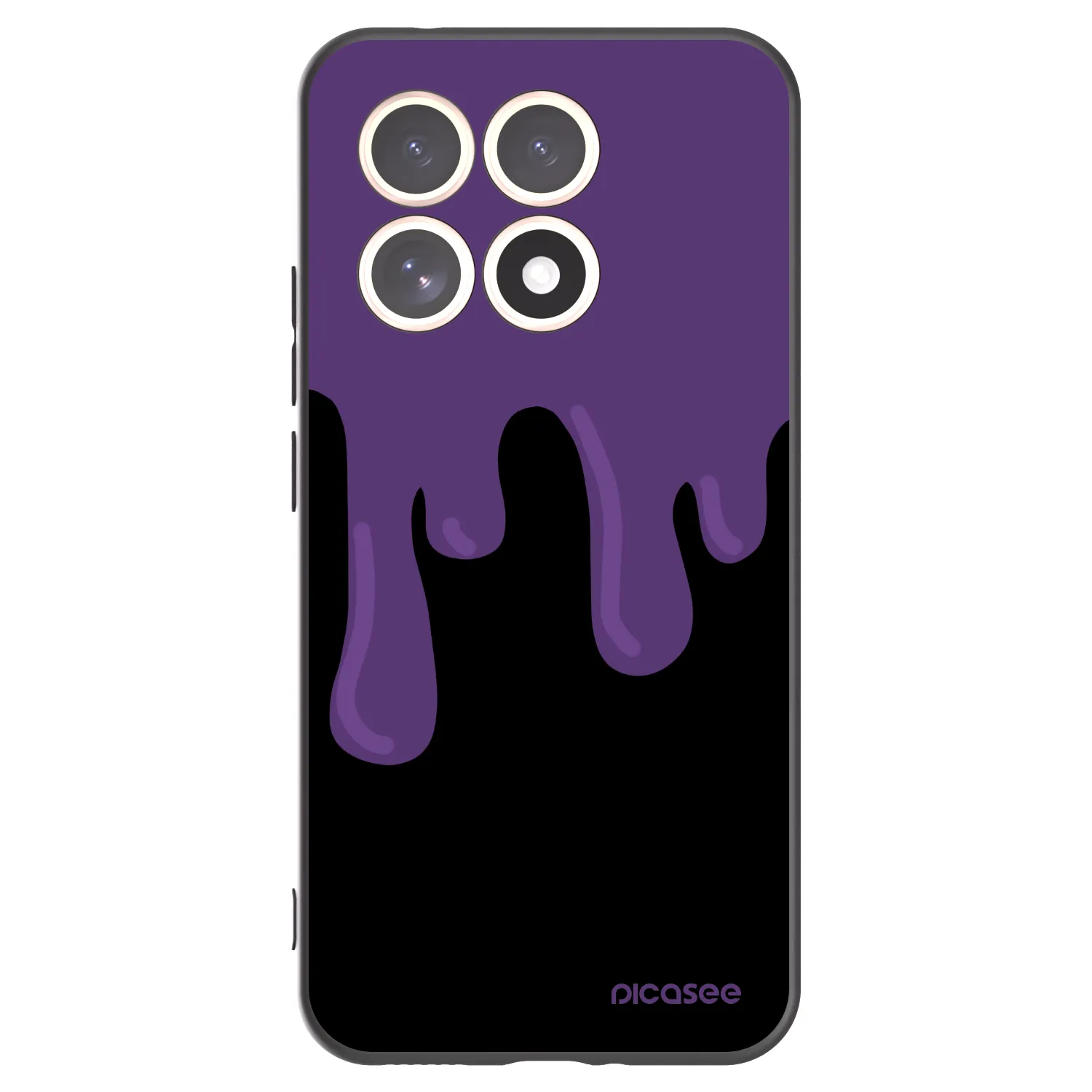 Picasee fekete szilikon tok az alábbi mobiltelefonokra Xiaomi 15T - Purple spooky