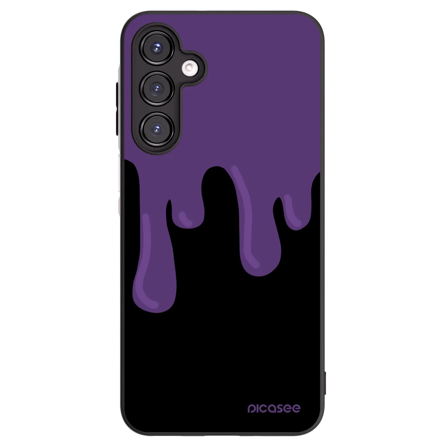 Picasee fekete szilikon tok az alábbi mobiltelefonokra Samsung Galaxy A16 4G - Purple spooky