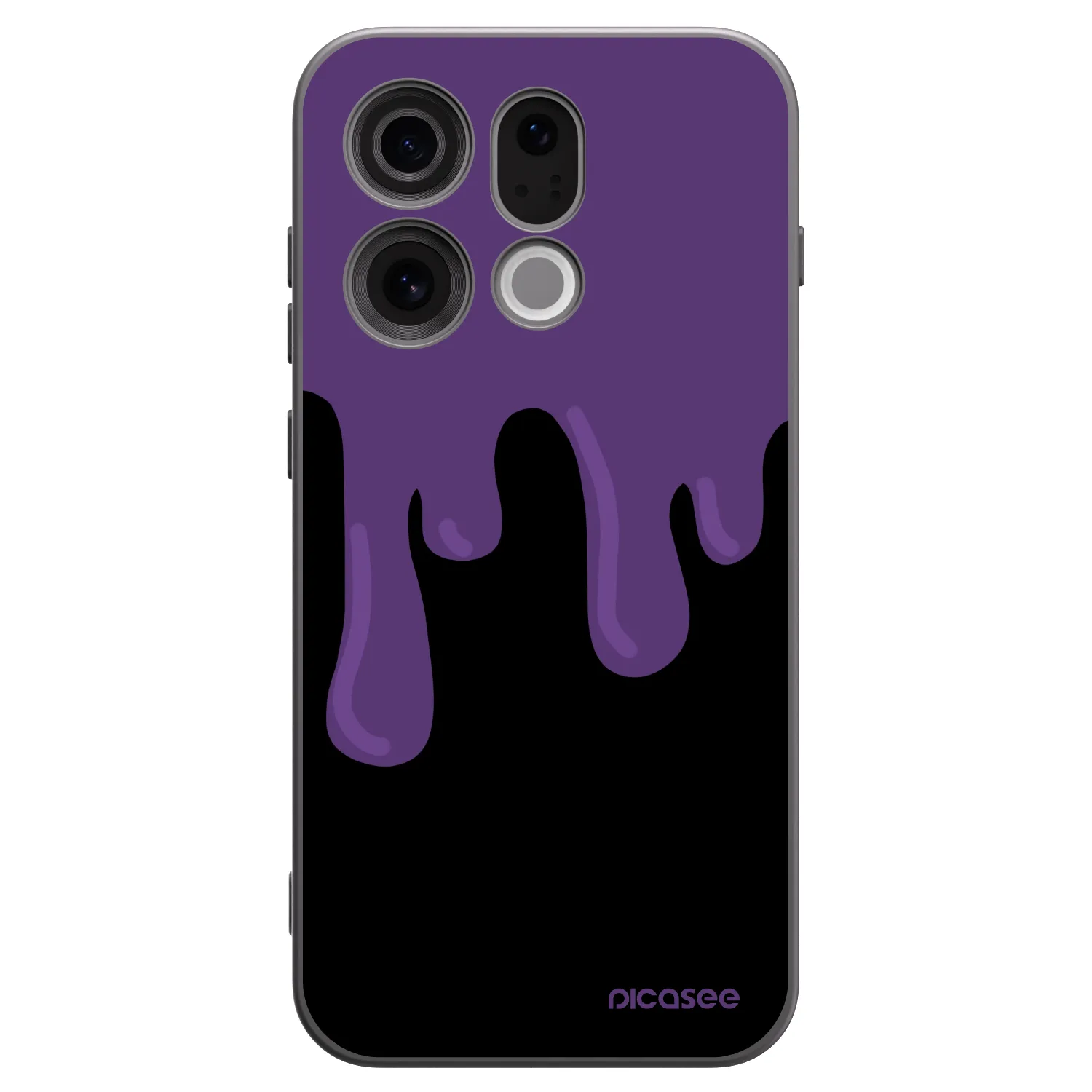 Picasee fekete szilikon tok az alábbi mobiltelefonokra OPPO Find X9 - Purple spooky