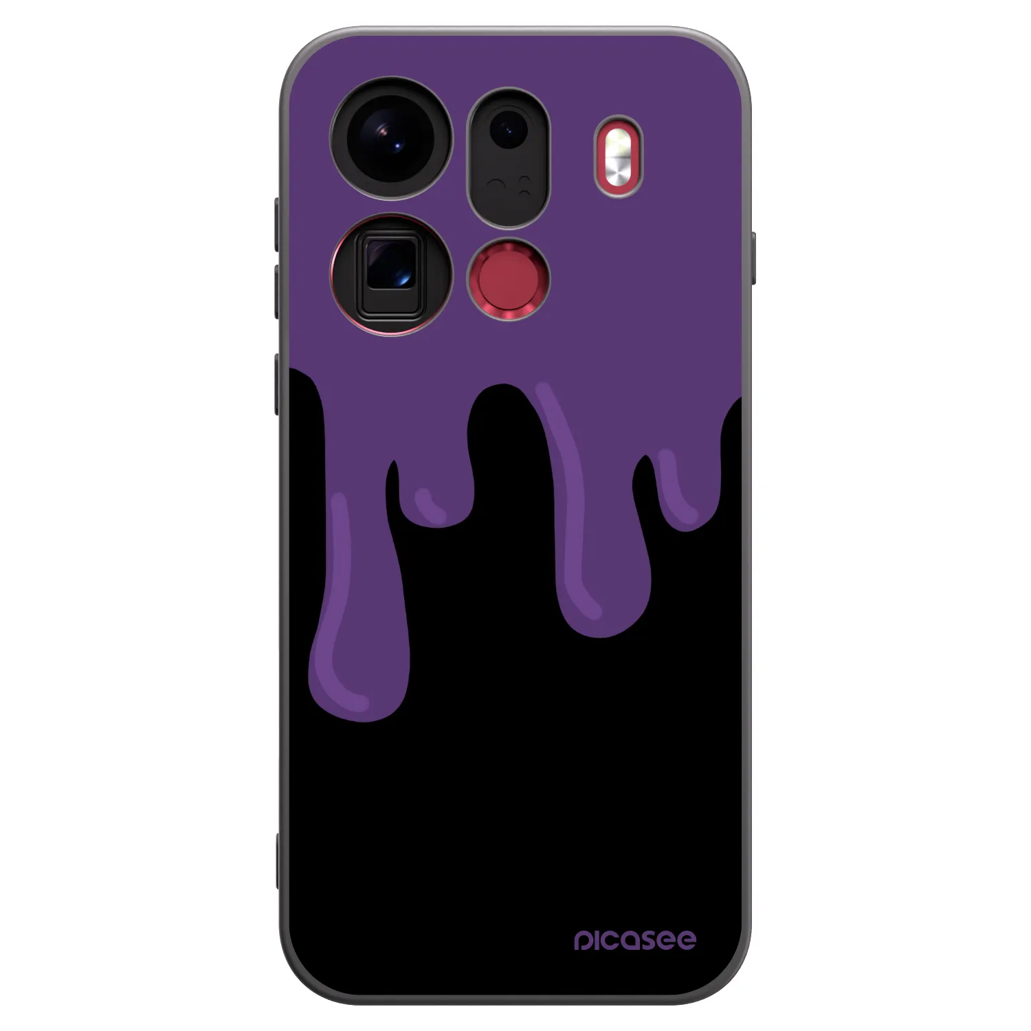 Picasee fekete szilikon tok az alábbi mobiltelefonokra OPPO Find X9 Pro - Purple spooky