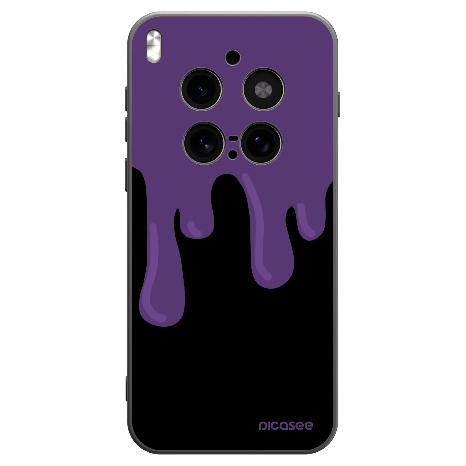 Picasee fekete szilikon tok az alábbi mobiltelefonokra Vivo X300 Pro - Purple spooky