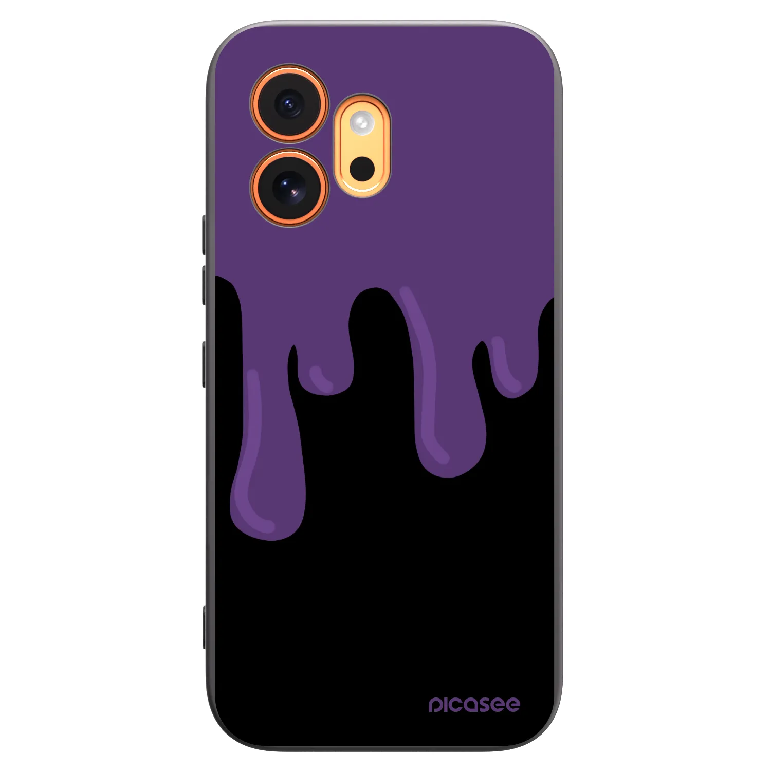 Picasee fekete szilikon tok az alábbi mobiltelefonokra Honor 600 - Purple spooky