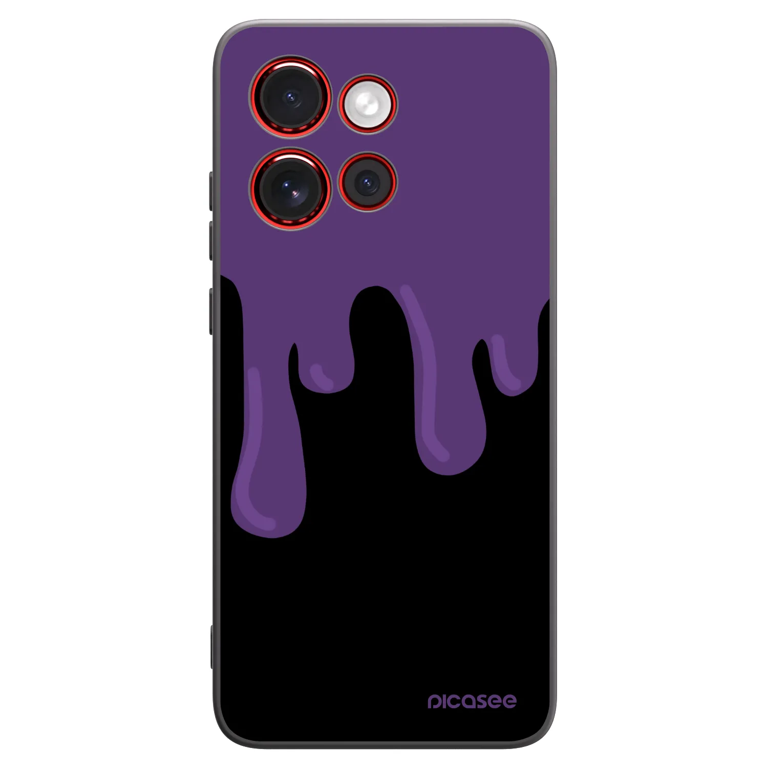 Picasee fekete szilikon tok az alábbi mobiltelefonokra Motorola Edge 60 Neo 5G - Purple spooky