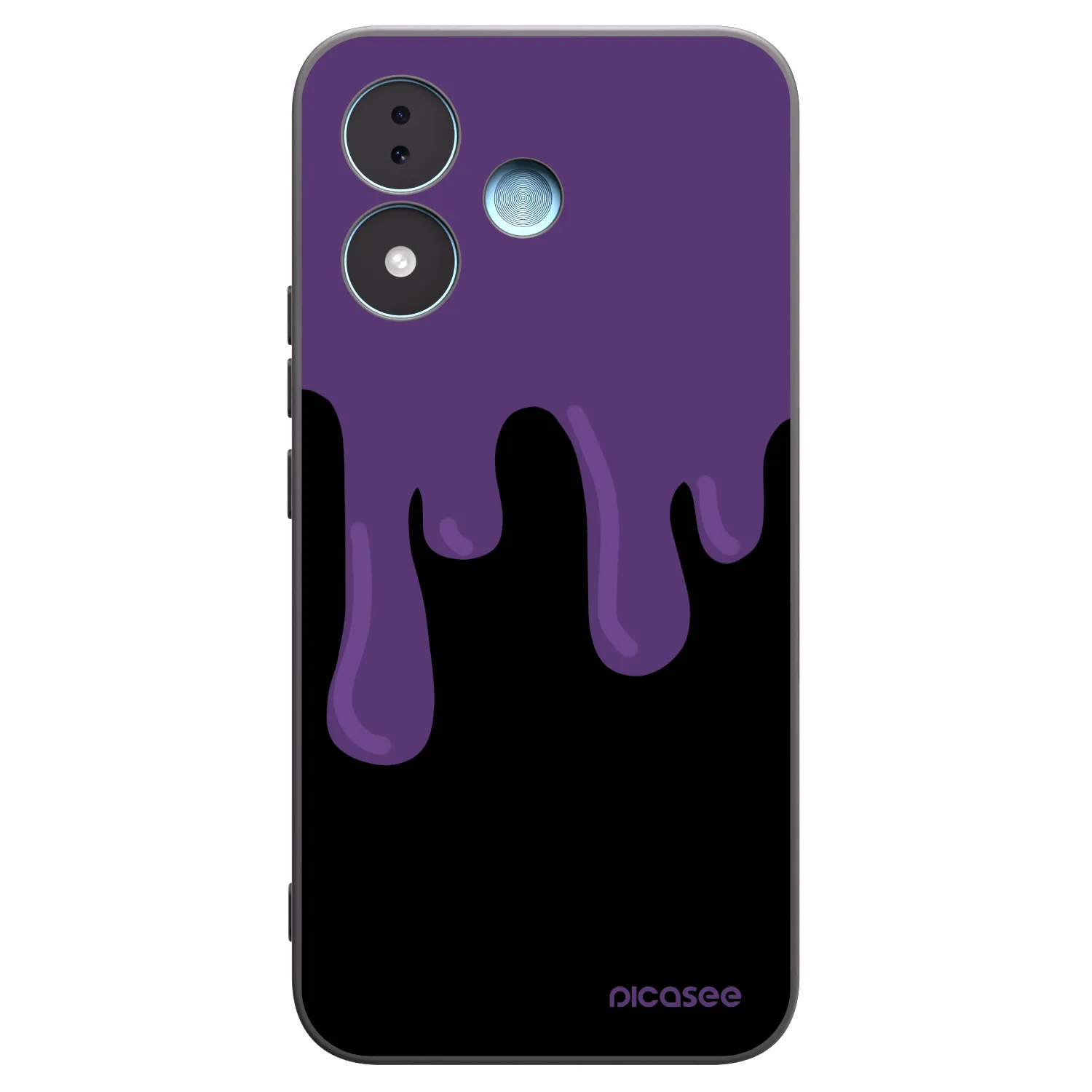 Picasee fekete szilikon tok az alábbi mobiltelefonokra Xiaomi Redmi Note 17 5G - Purple spooky