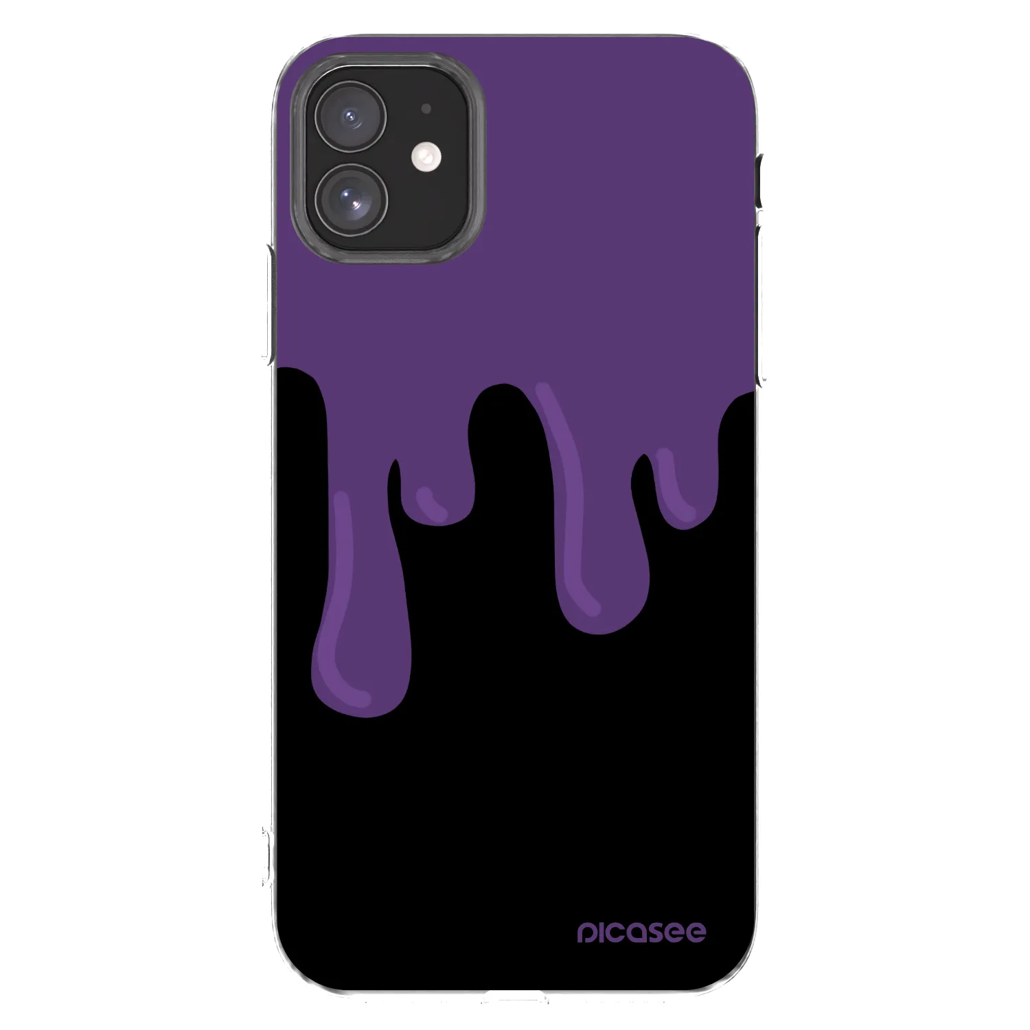 Picasee átlátszó szilikon tok az alábbi mobiltelefonokra Apple iPhone 11 - Purple spooky