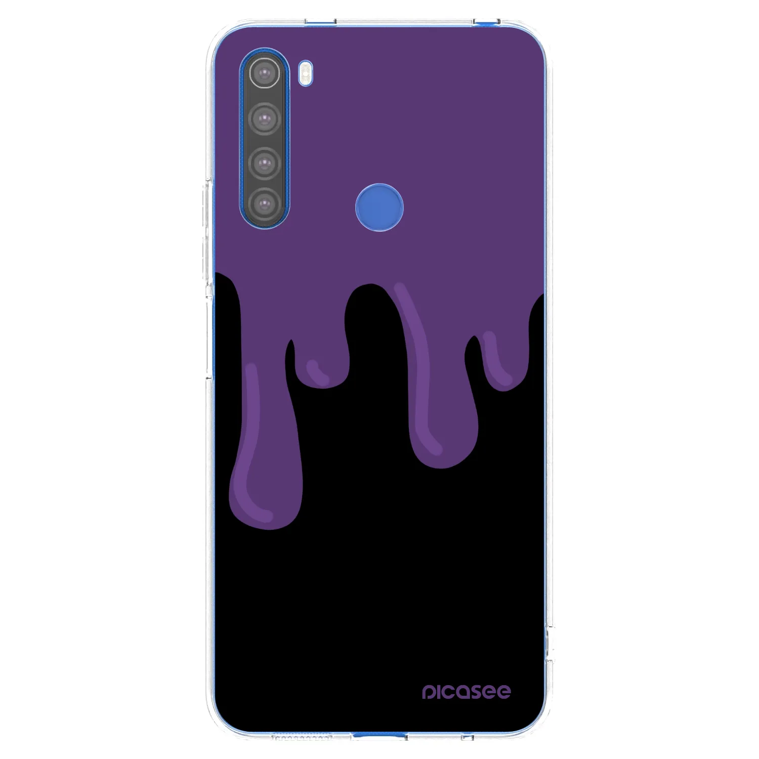 Picasee átlátszó szilikon tok az alábbi mobiltelefonokra Xiaomi Redmi Note 8T - Purple spooky