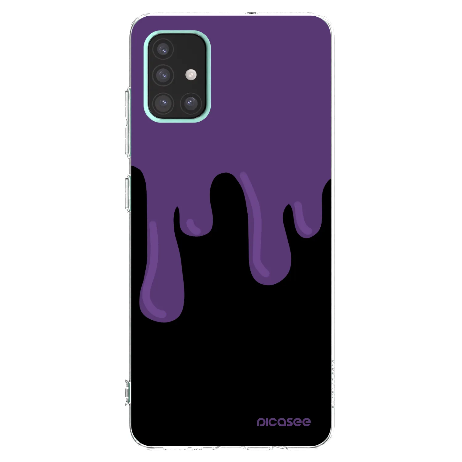 Picasee átlátszó szilikon tok az alábbi mobiltelefonokra Samsung Galaxy A51 A515F - Purple spooky
