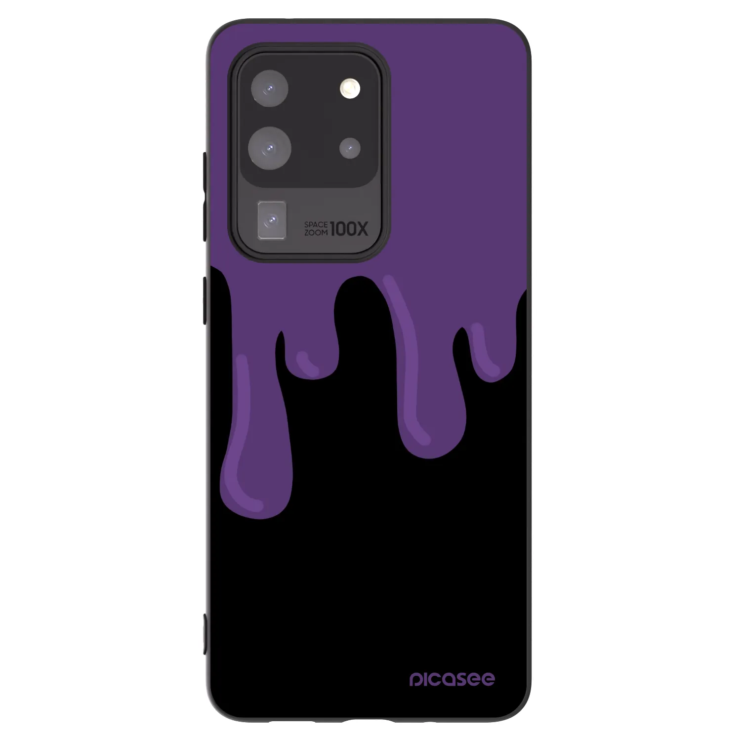 Picasee fekete szilikon tok az alábbi mobiltelefonokra Samsung Galaxy S20 Ultra 5G G988F - Purple spooky