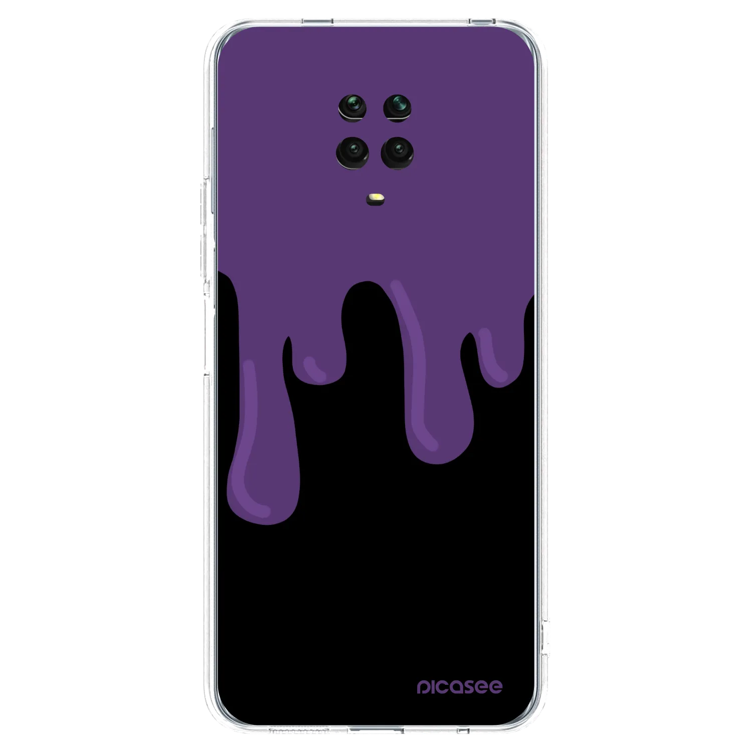 Picasee átlátszó szilikon tok az alábbi mobiltelefonokra Xiaomi Redmi Note 9S - Purple spooky