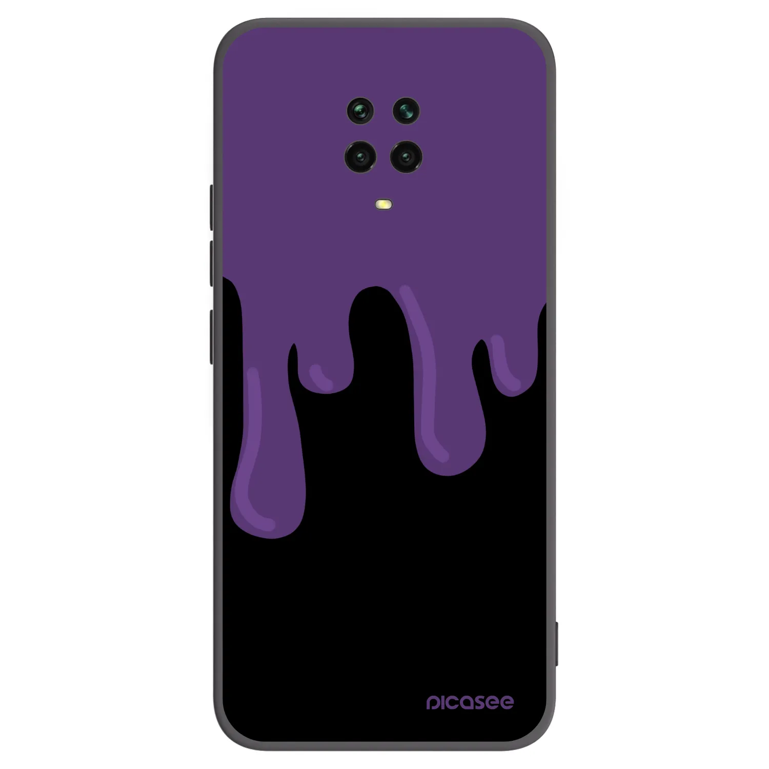 Picasee fekete szilikon tok az alábbi mobiltelefonokra Xiaomi Redmi Note 9S - Purple spooky