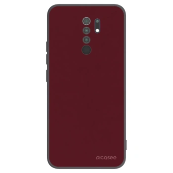 Picasee fekete szilikon tok az alábbi mobiltelefonokra Xiaomi Redmi 9 - Burgundy red
