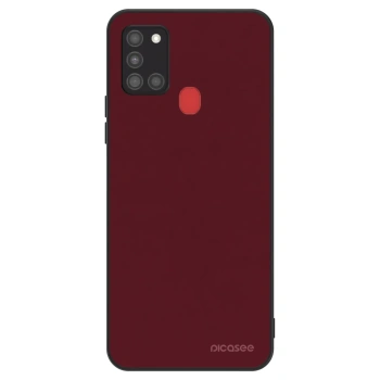 Szilikon tok erre a típusra Samsung Galaxy A21s - Burgundy red