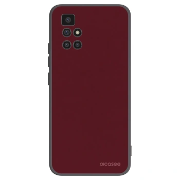 Picasee fekete szilikon tok az alábbi mobiltelefonokra Xiaomi Redmi 10 - Burgundy red