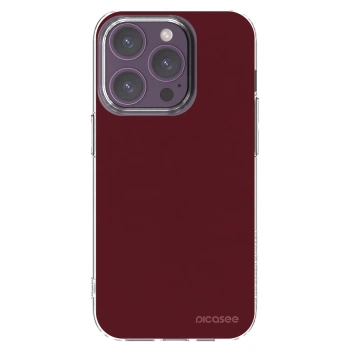 Picasee átlátszó szilikon tok az alábbi mobiltelefonokra Apple iPhone 14 Pro - Burgundy red