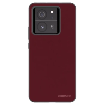 Picasee fekete szilikon tok az alábbi mobiltelefonokra Xiaomi 13T Pro - Burgundy red
