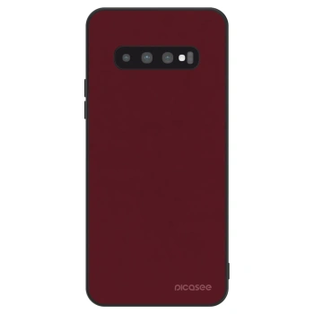 Szilikon tok erre a típusra Samsung Galaxy S10 Plus G975 - Burgundy red