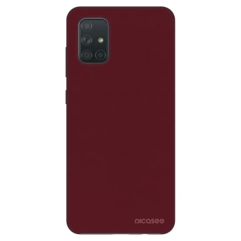 Szilikon tok erre a típusra Samsung Galaxy A71 A715F - Burgundy red