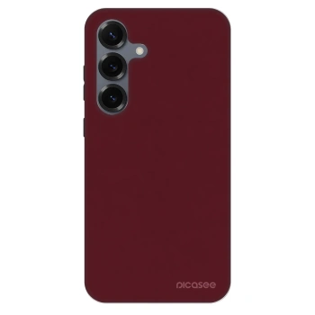 Szilikon tok erre a típusra Samsung Galaxy S25 5G - Burgundy red