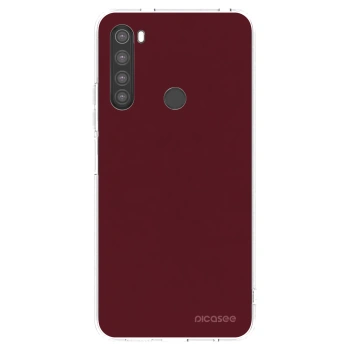 Picasee átlátszó szilikon tok az alábbi mobiltelefonokra Xiaomi Redmi Note 8 - Burgundy red