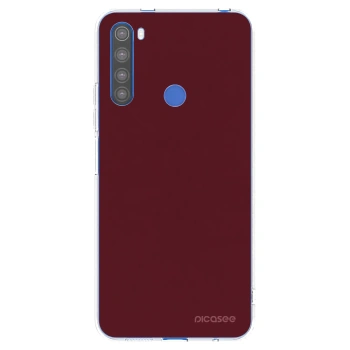 Picasee átlátszó szilikon tok az alábbi mobiltelefonokra Xiaomi Redmi Note 8T - Burgundy red