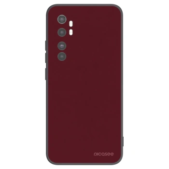 Picasee fekete szilikon tok az alábbi mobiltelefonokra Xiaomi Mi Note 10 Lite - Burgundy red
