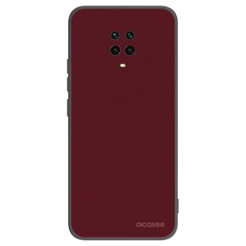 Picasee fekete szilikon tok az alábbi mobiltelefonokra Xiaomi Redmi Note 9S - Burgundy red