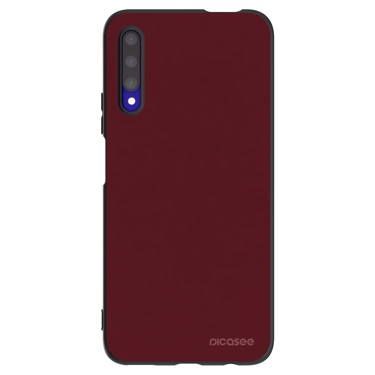 Picasee fekete szilikon tok az alábbi mobiltelefonokra Honor 9X Pro - Burgundy red
