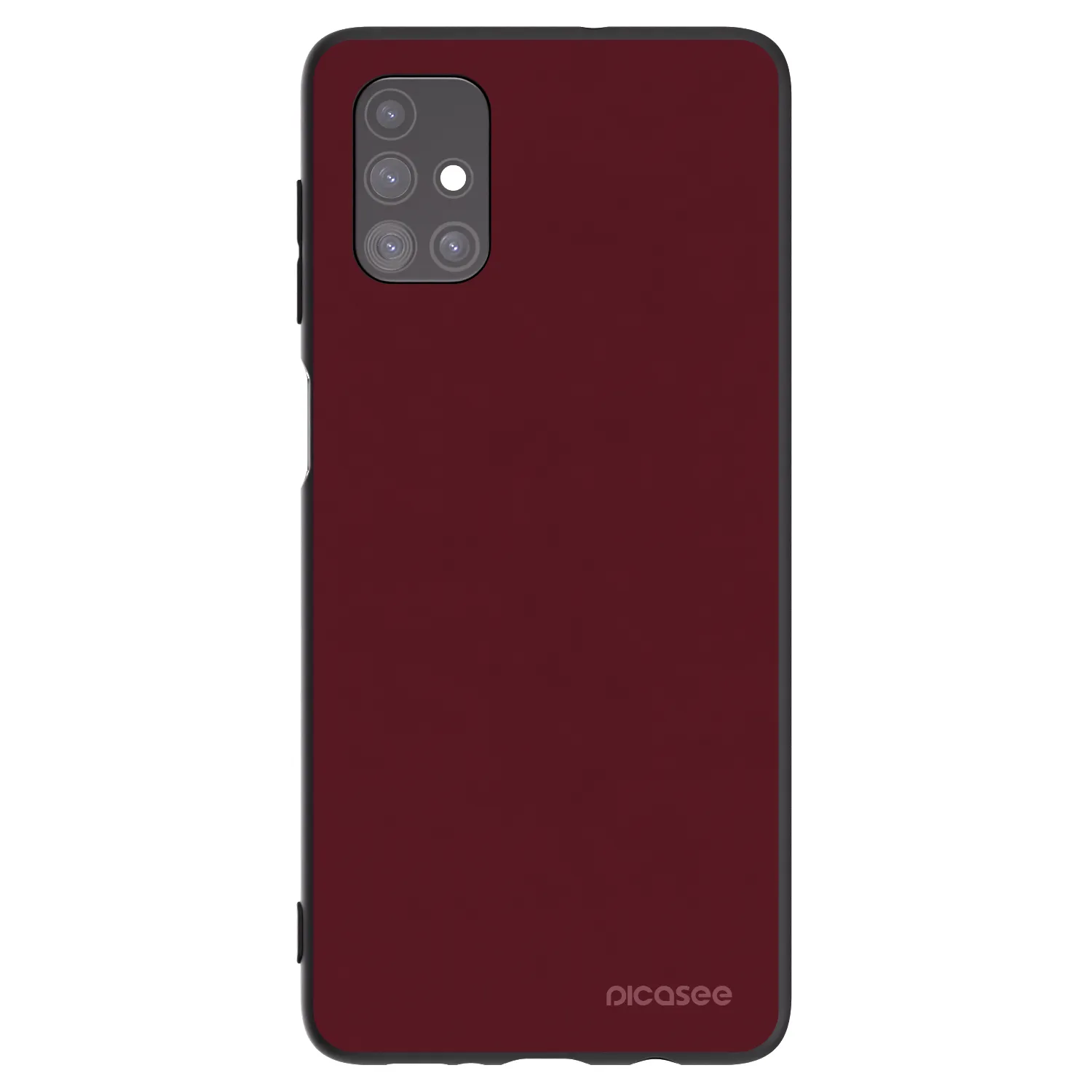 Picasee fekete szilikon tok az alábbi mobiltelefonokra Samsung Galaxy M51 M515F - Burgundy red