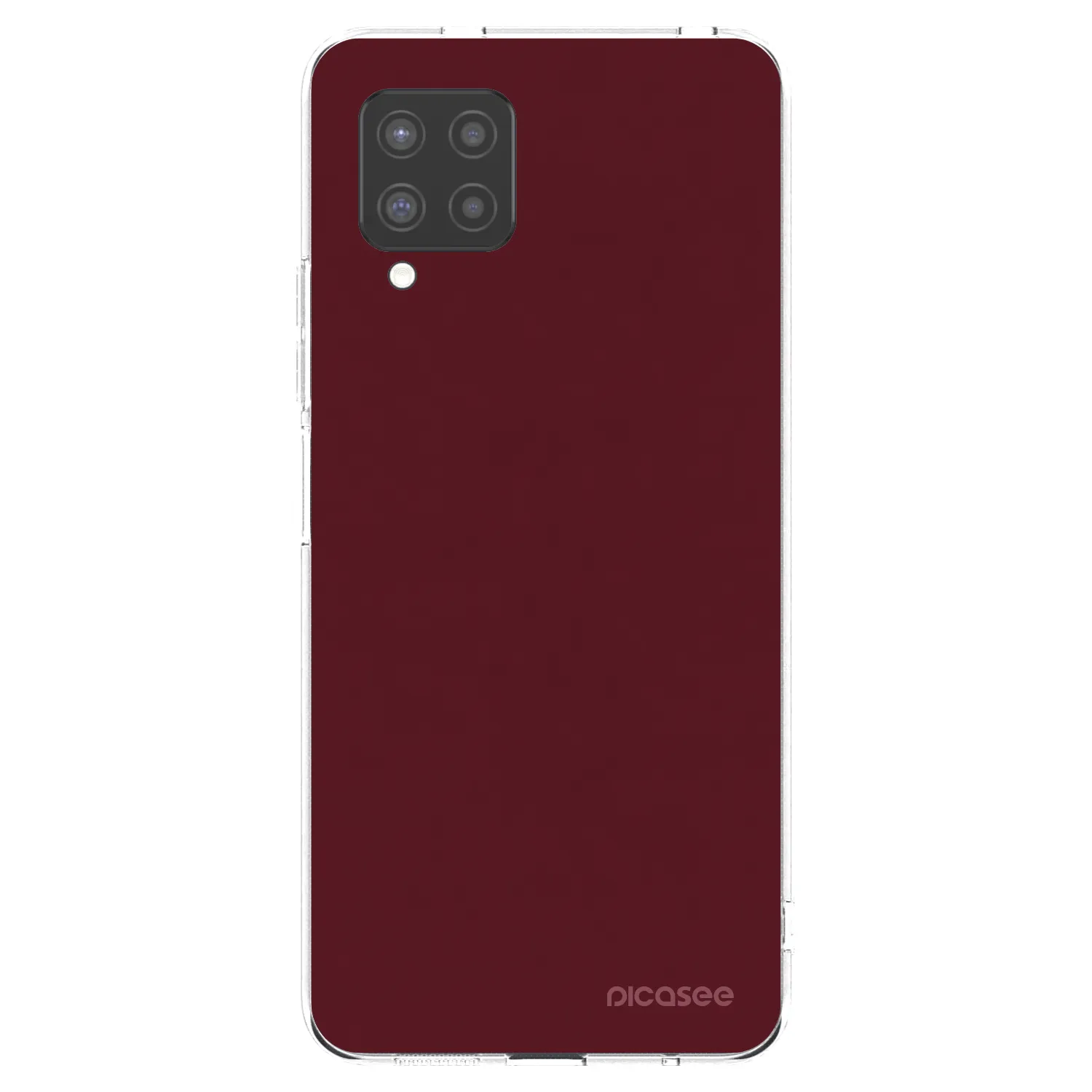 Picasee átlátszó szilikon tok az alábbi mobiltelefonokra Samsung Galaxy A42 A426B - Burgundy red