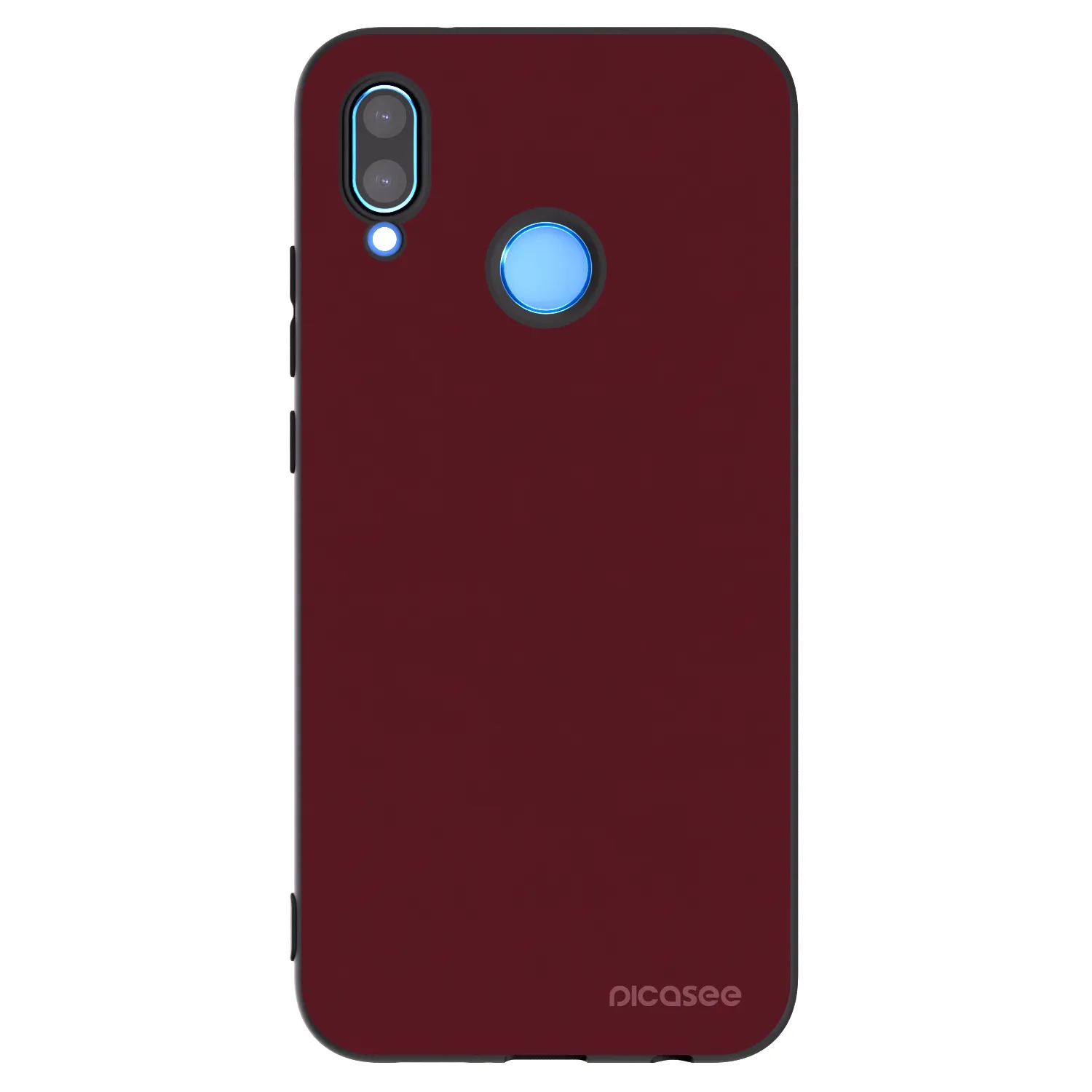 Picasee fekete szilikon tok az alábbi mobiltelefonokra Huawei P20 Lite - Burgundy red