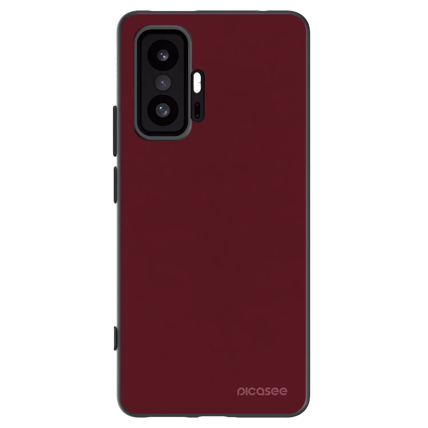 Picasee fekete szilikon tok az alábbi mobiltelefonokra Xiaomi 11T Pro - Burgundy red