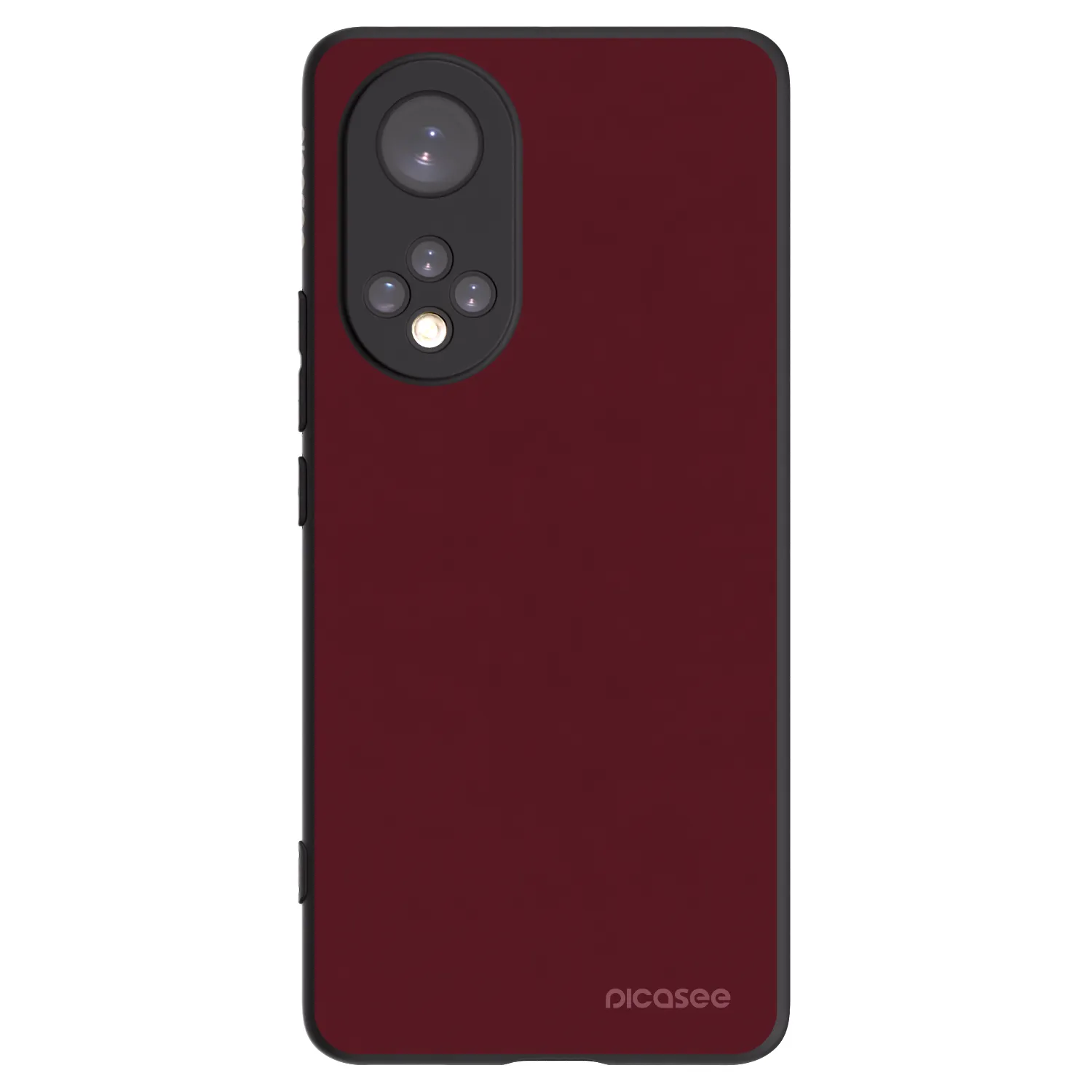 Picasee fekete szilikon tok az alábbi mobiltelefonokra Honor 50 5G - Burgundy red