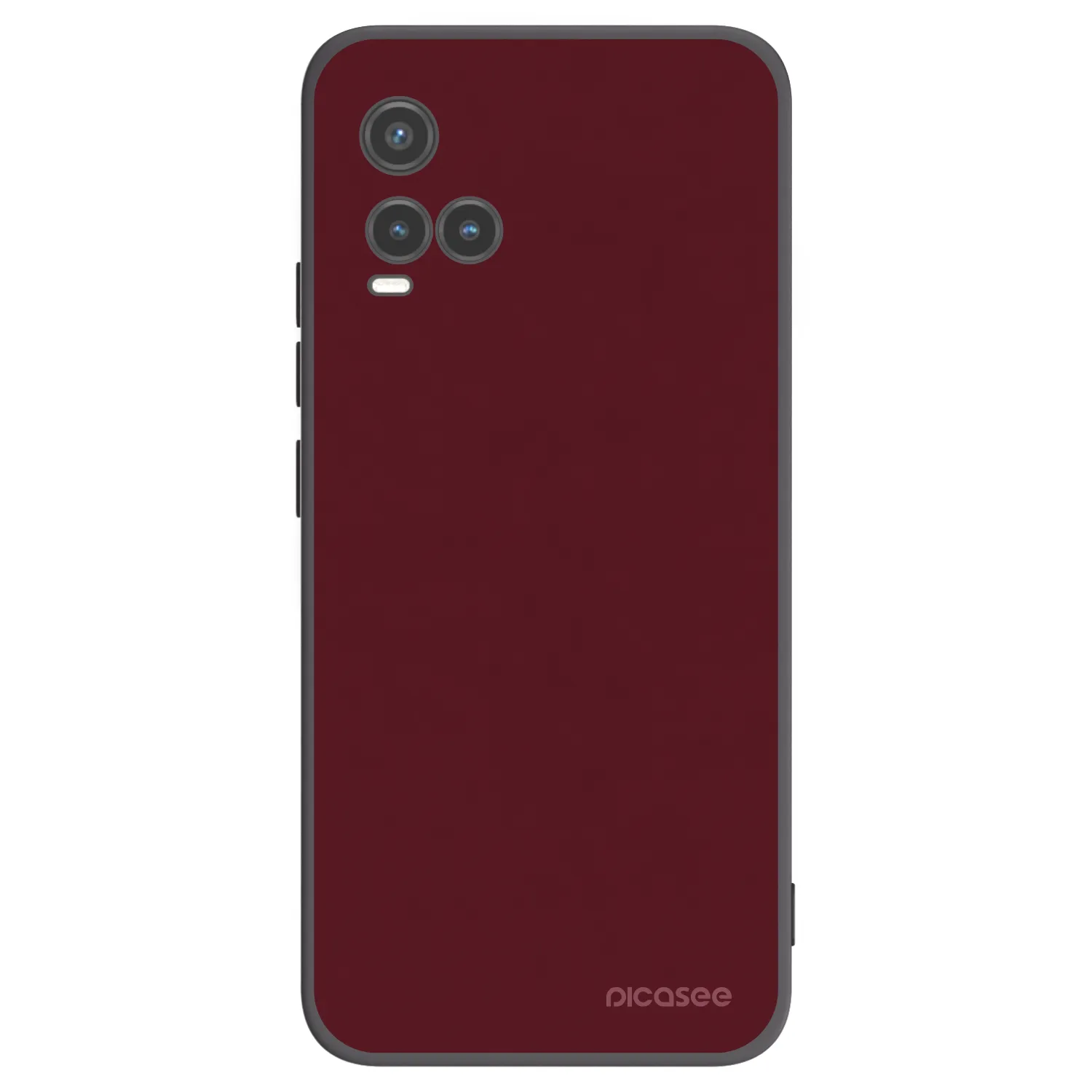 Picasee fekete szilikon tok az alábbi mobiltelefonokra Vivo Y33s - Burgundy red