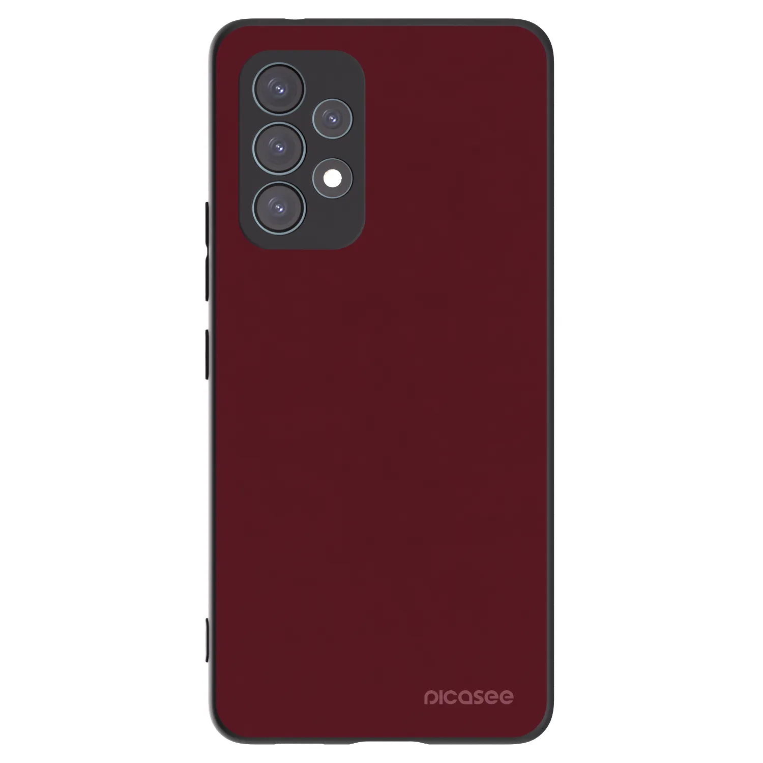 Picasee fekete szilikon tok az alábbi mobiltelefonokra Samsung Galaxy A53 5G A536 - Burgundy red