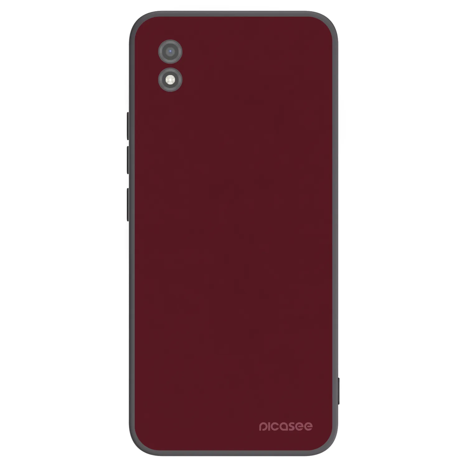Picasee fekete szilikon tok az alábbi mobiltelefonokra Realme C11 (2021) - Burgundy red