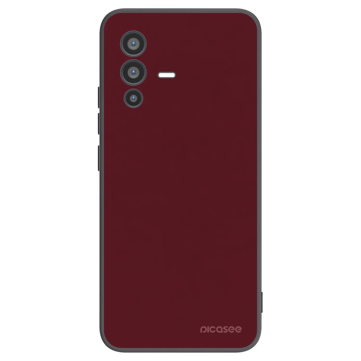 Picasee fekete szilikon tok az alábbi mobiltelefonokra Vivo V23 5G - Burgundy red