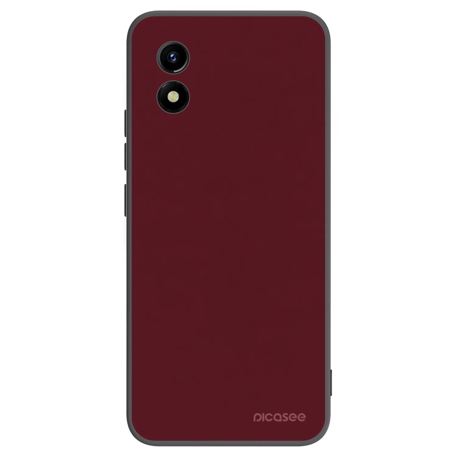 Picasee fekete szilikon tok az alábbi mobiltelefonokra Vivo Y01 - Burgundy red