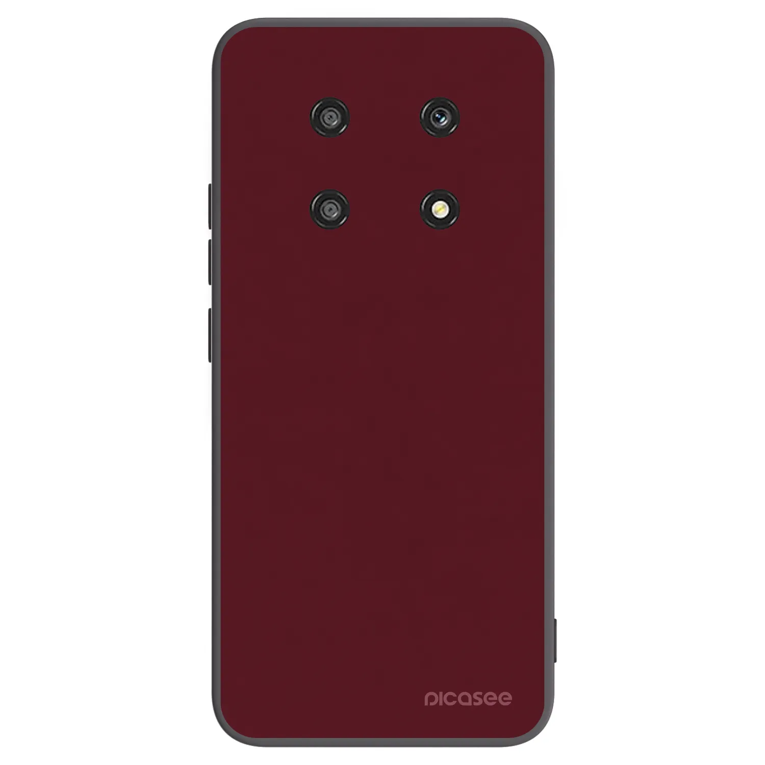 Picasee fekete szilikon tok az alábbi mobiltelefonokra Honor Magic4 Lite 5G - Burgundy red