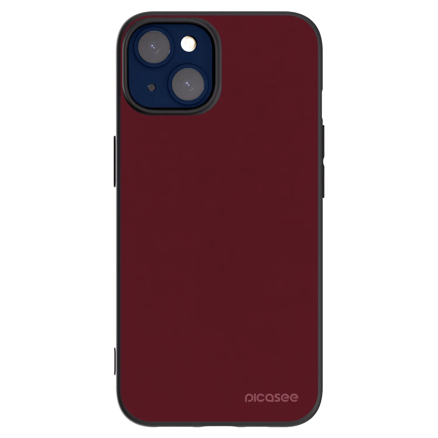 Picasee fekete szilikon tok az alábbi mobiltelefonokra Apple iPhone 14 - Burgundy red