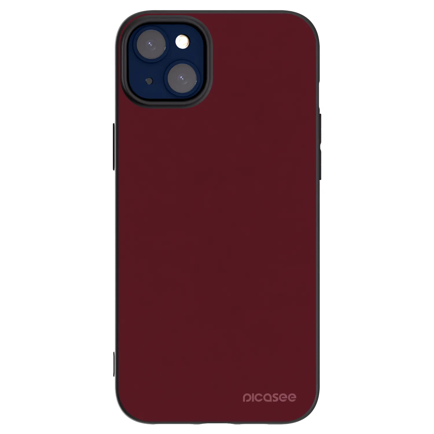 Picasee fekete szilikon tok az alábbi mobiltelefonokra Apple iPhone 14 Plus - Burgundy red