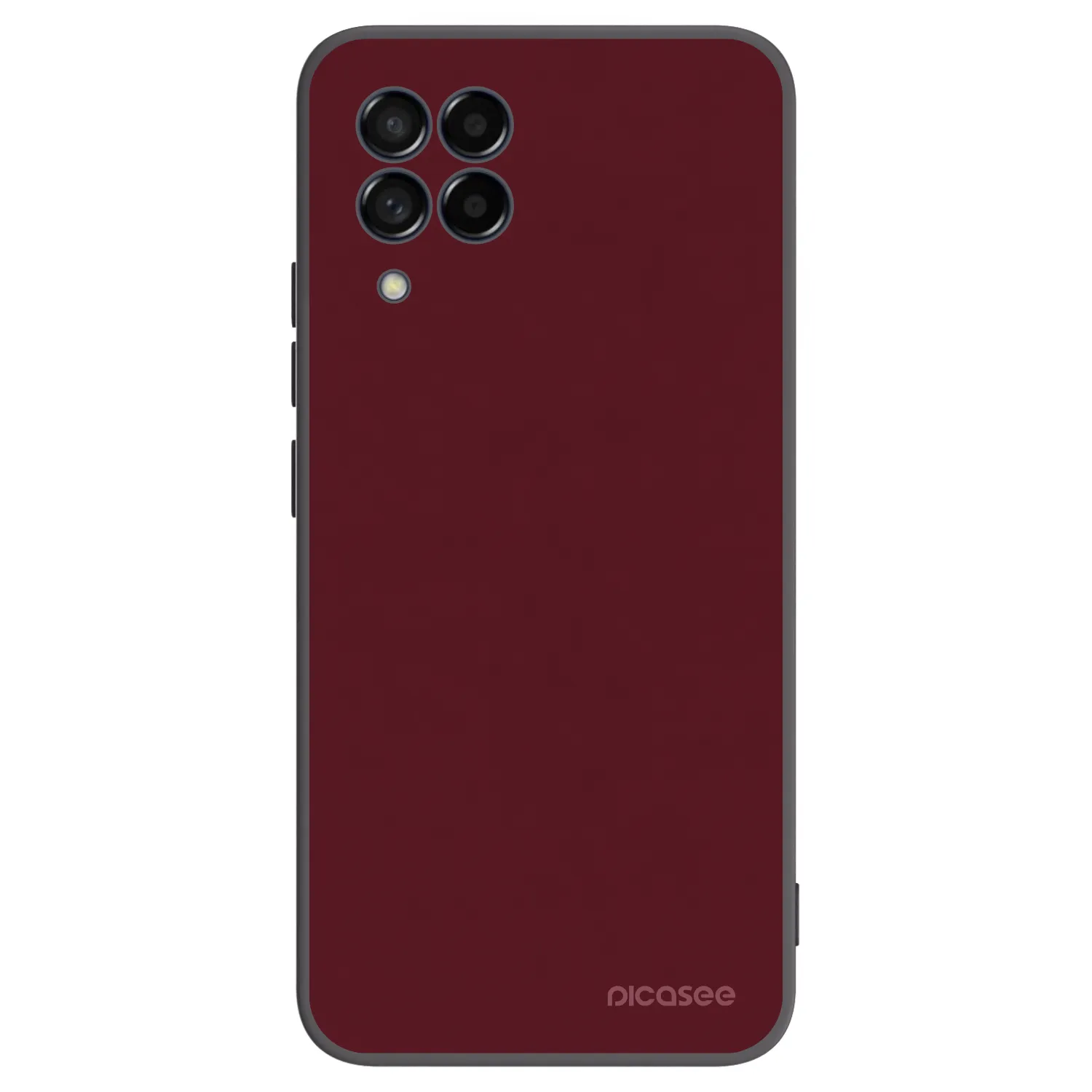 Picasee fekete szilikon tok az alábbi mobiltelefonokra Samsung Galaxy M53 5G - Burgundy red