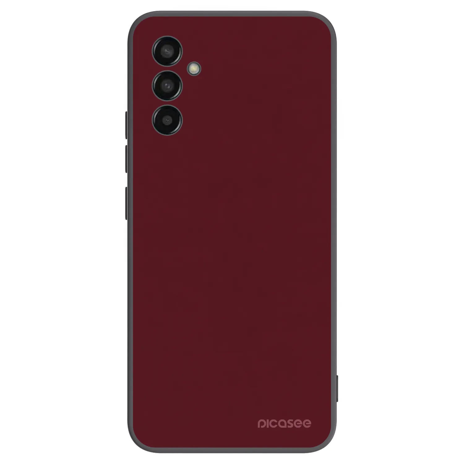 Picasee fekete szilikon tok az alábbi mobiltelefonokra Samsung Galaxy M13 M135F - Burgundy red