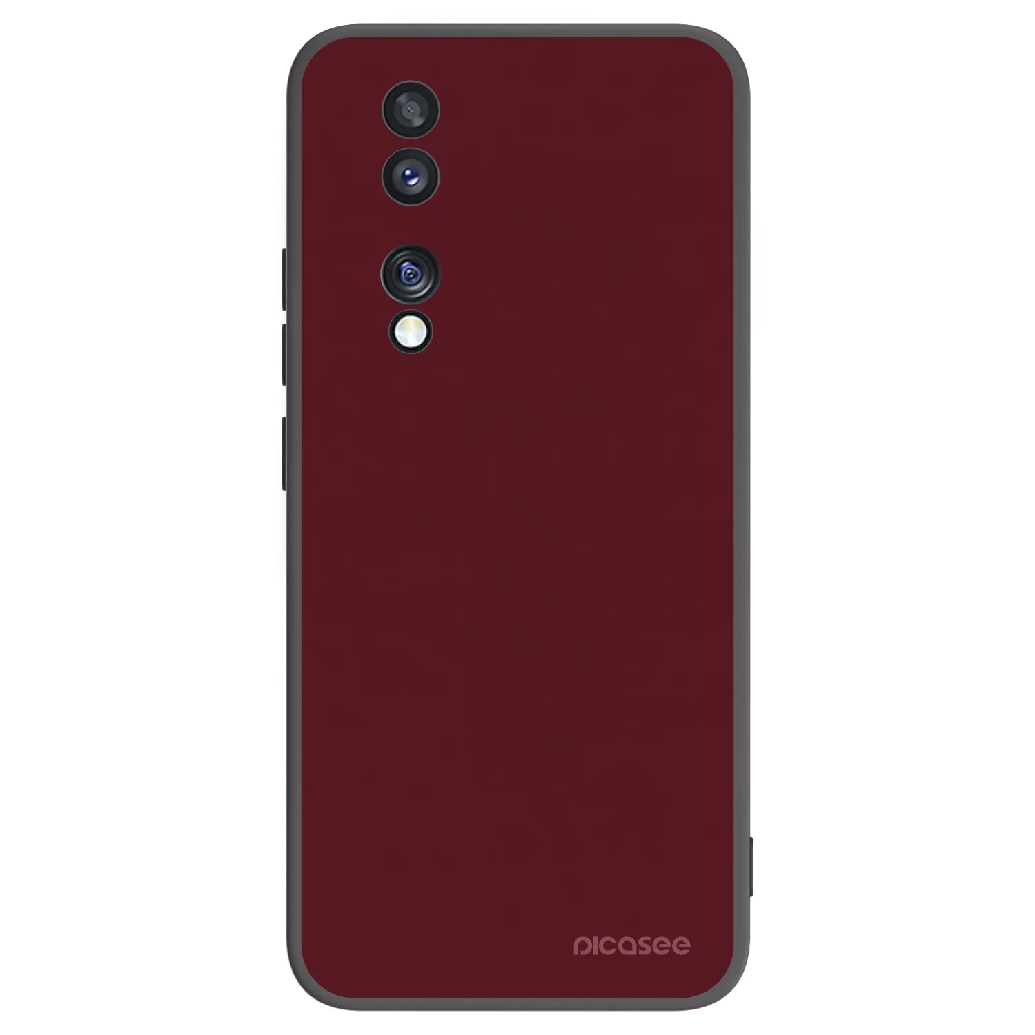 Picasee fekete szilikon tok az alábbi mobiltelefonokra Honor 70 - Burgundy red