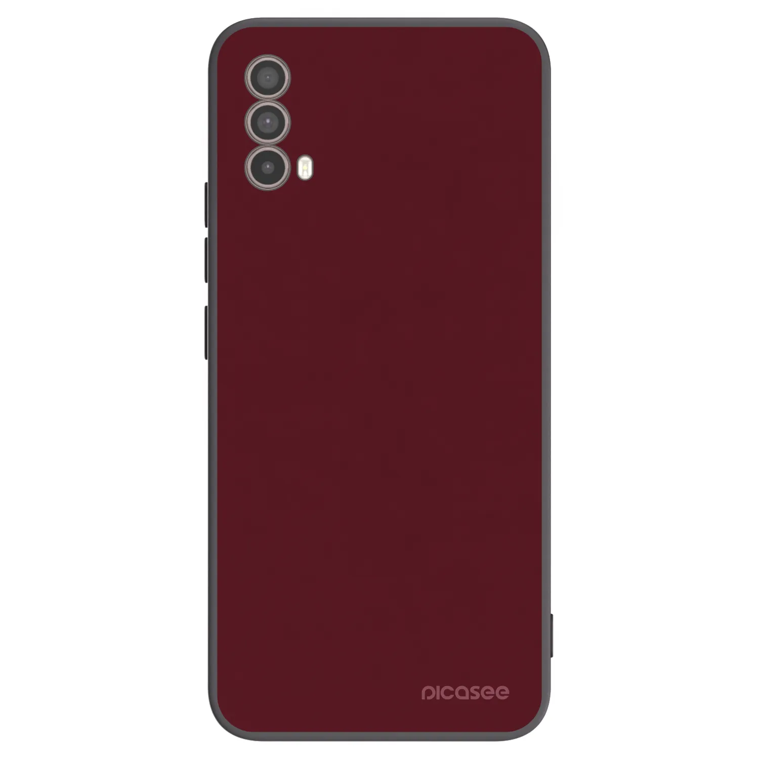 Picasee fekete szilikon tok az alábbi mobiltelefonokra Motorola Moto E40 - Burgundy red
