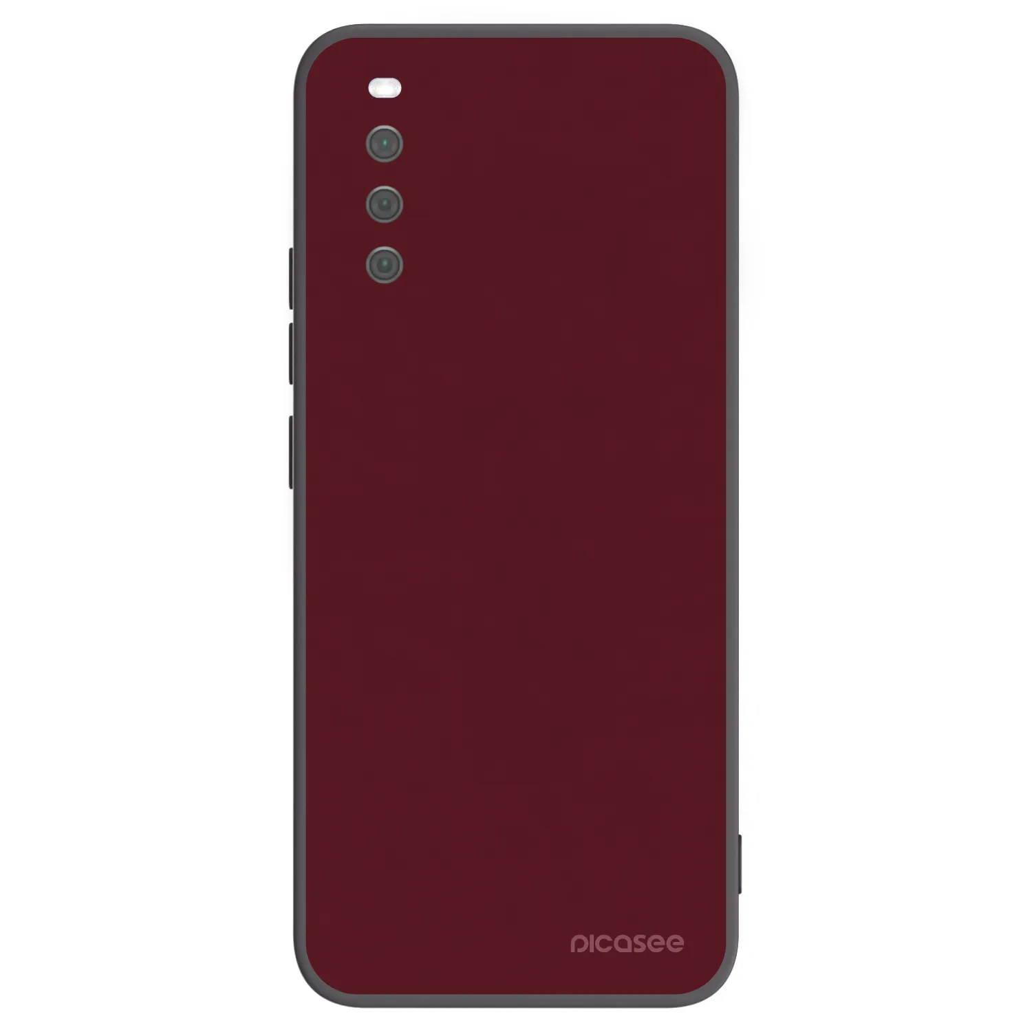 Picasee fekete szilikon tok az alábbi mobiltelefonokra Sony Xperia 10 III - Burgundy red