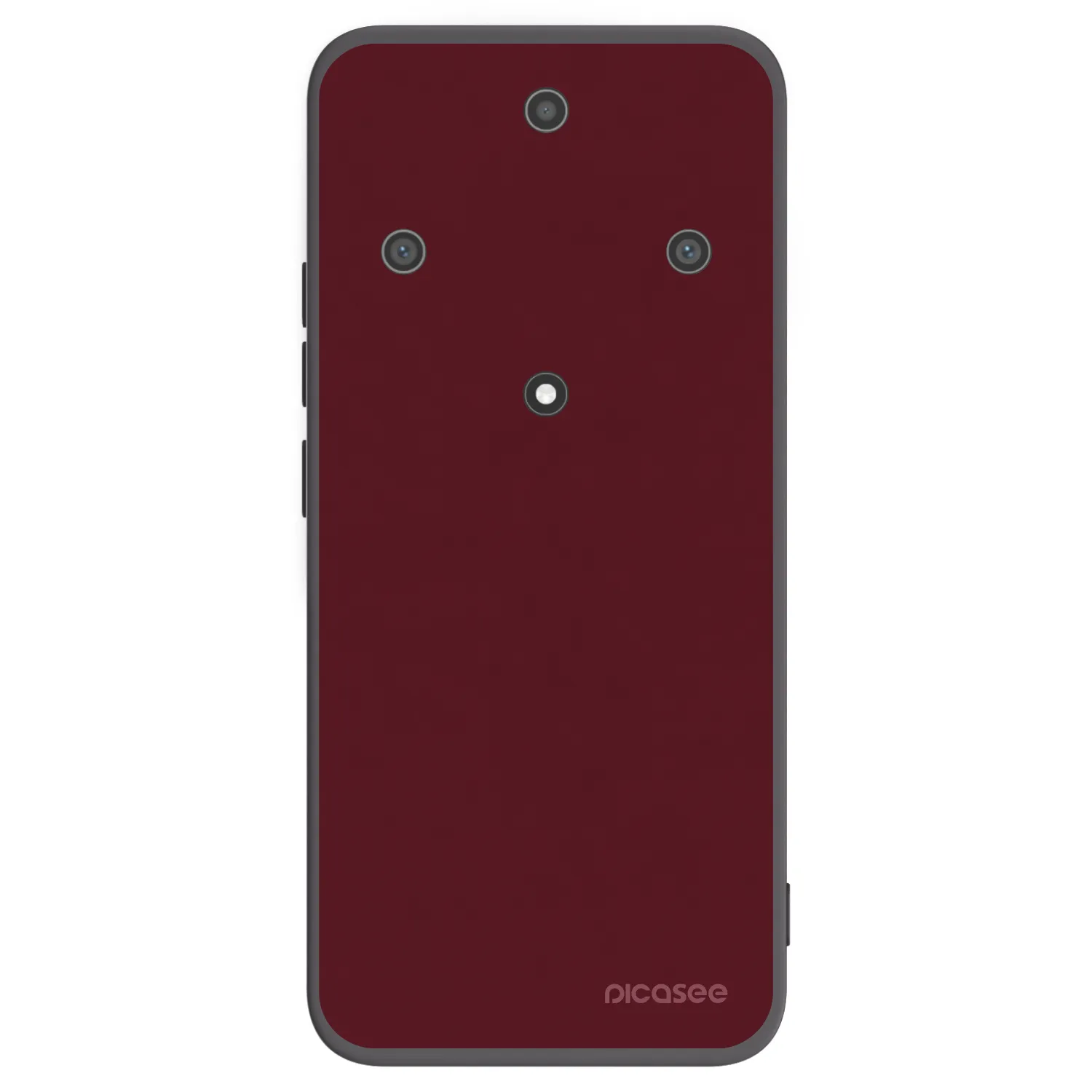 Picasee fekete szilikon tok az alábbi mobiltelefonokra Honor Magic5 Lite 5G - Burgundy red