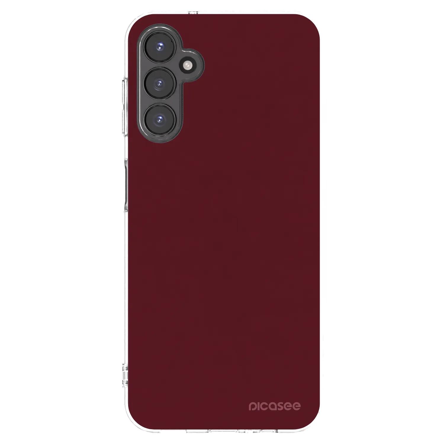 Picasee átlátszó szilikon tok az alábbi mobiltelefonokra Samsung Galaxy A14 5G A146P - Burgundy red